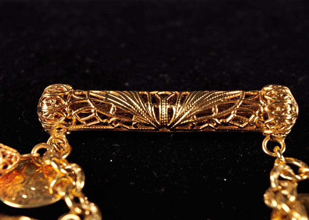 Vintage 1960's French Coin Brooch