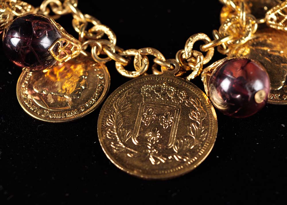 Vintage 1960's French Coin Brooch