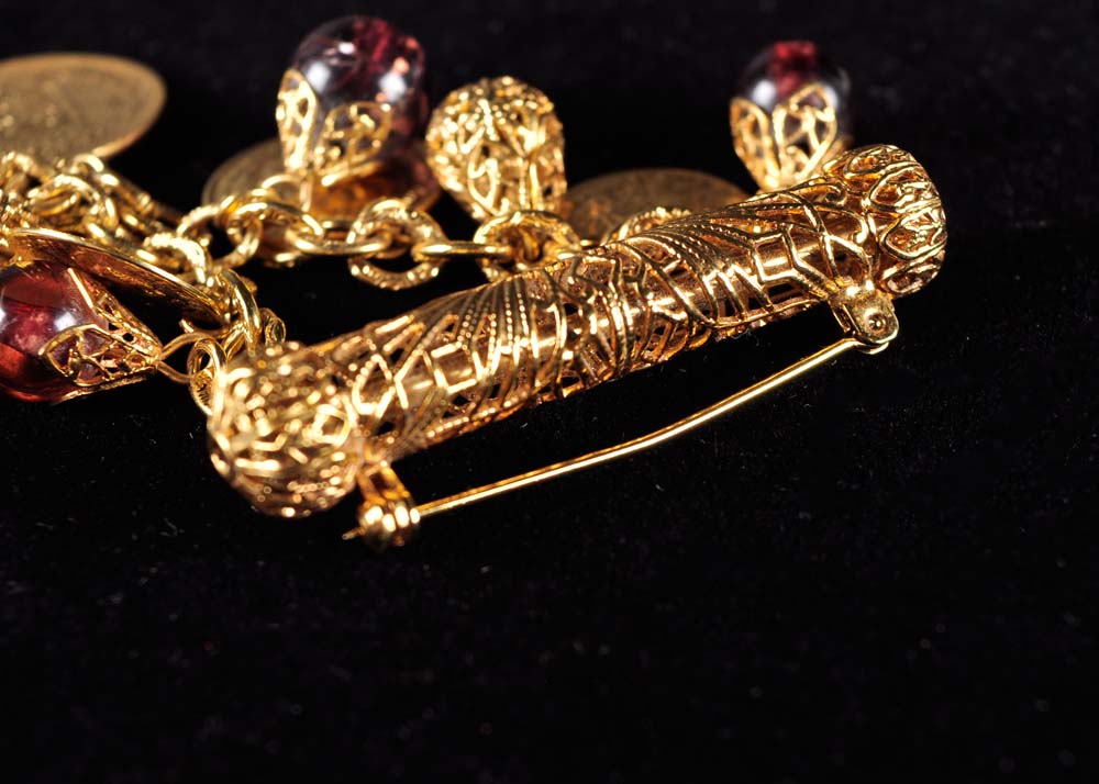 Vintage 1960's French Coin Brooch