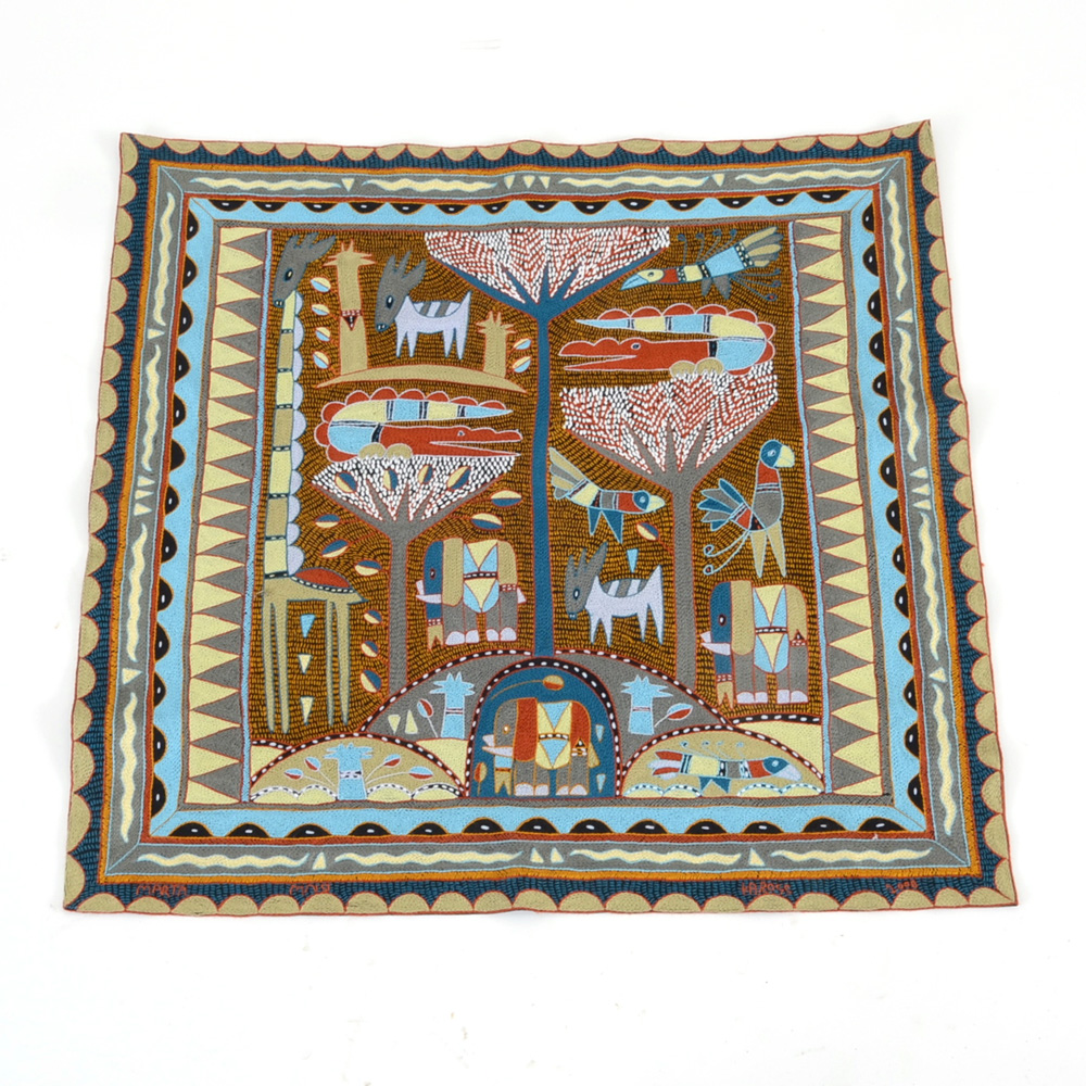 South African Embroidered Tapestry