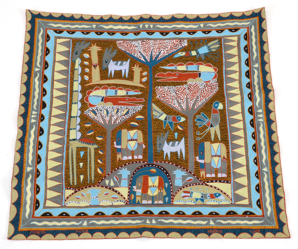 South African Embroidered Tapestry