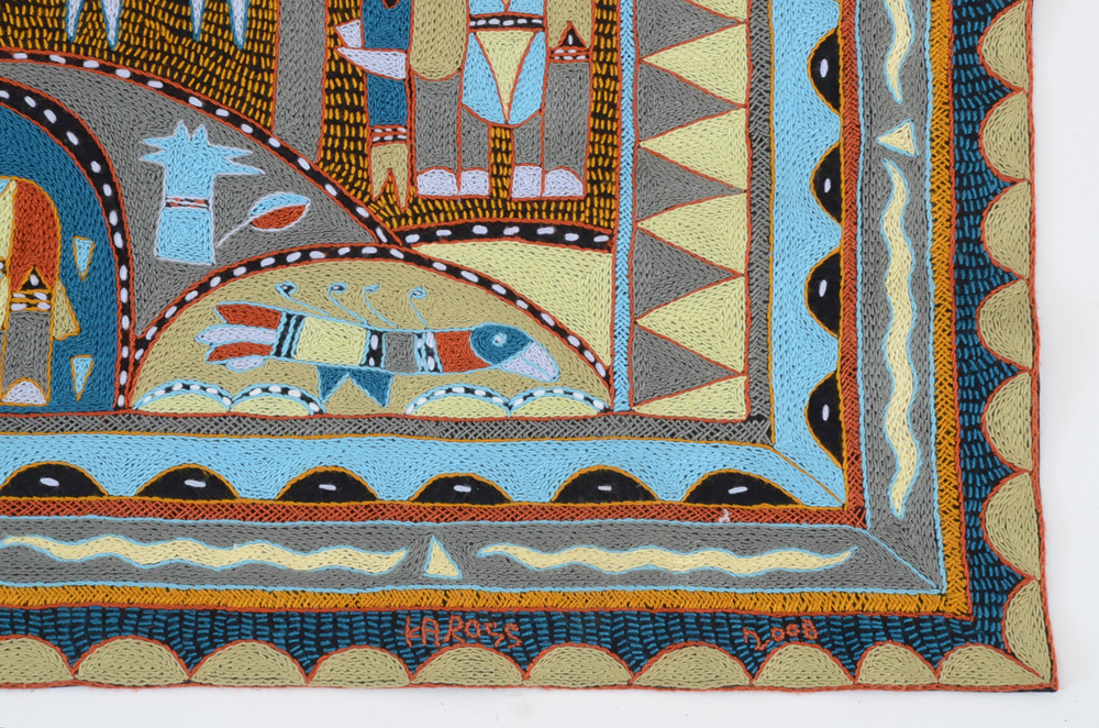 South African Embroidered Tapestry