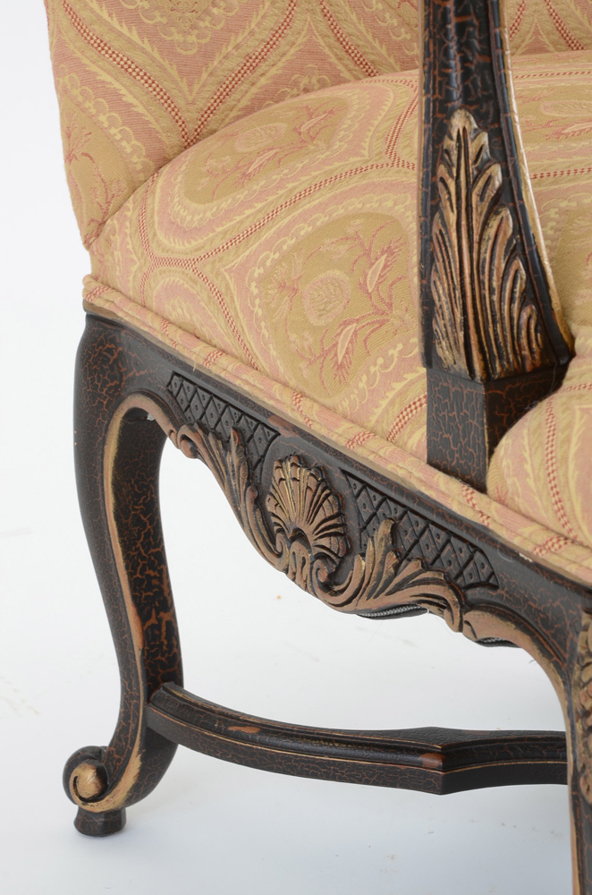 Louis XIV Style Carved Fauteuil Chair