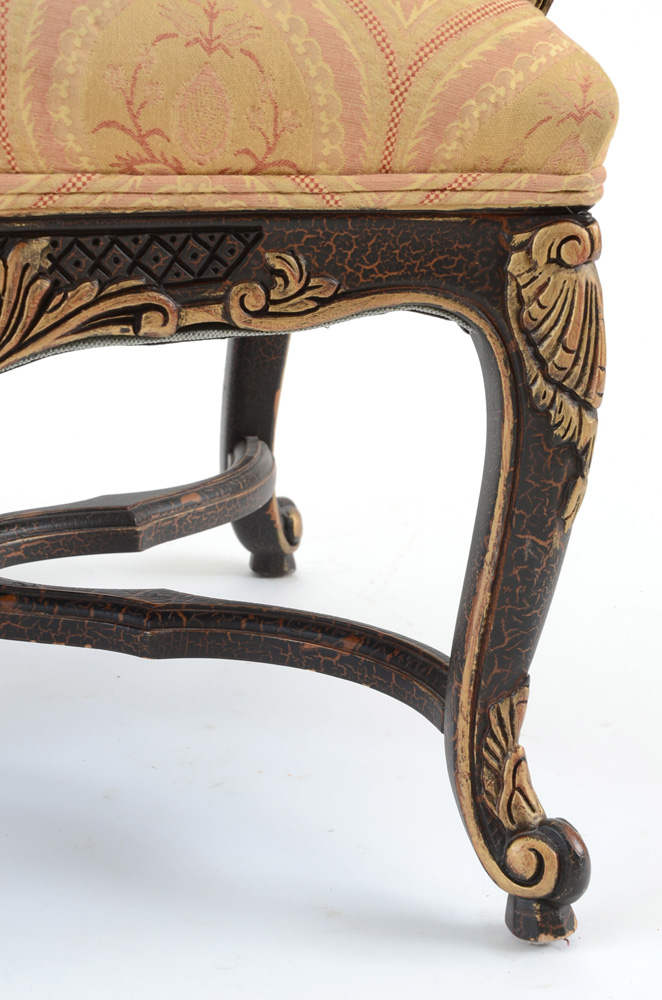 Louis XIV Style Carved Fauteuil Chair