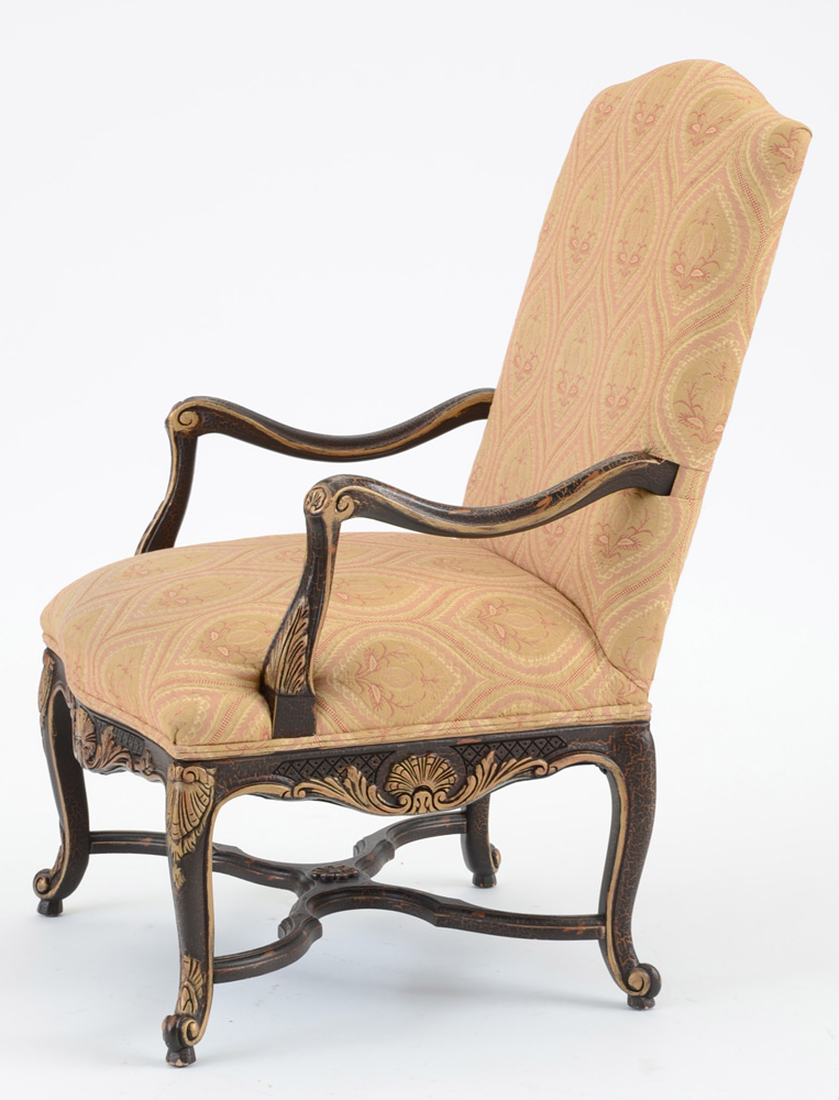 Louis XIV Style Carved Fauteuil Chair