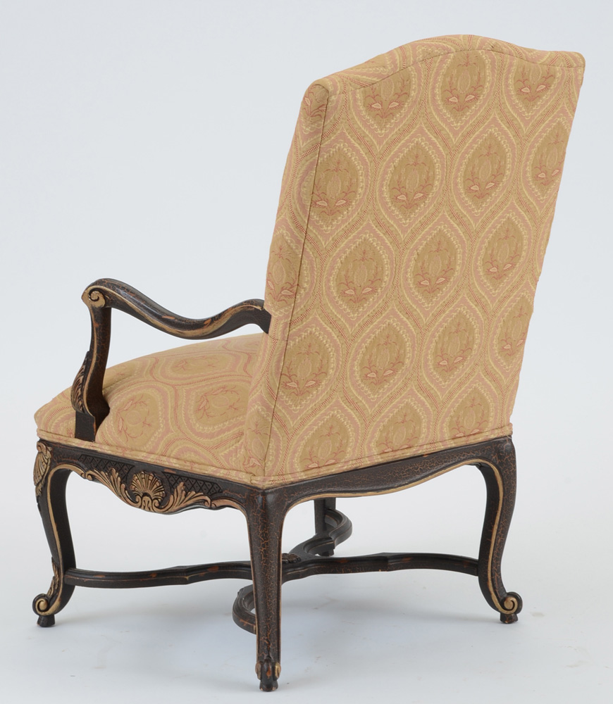 Louis XIV Style Carved Fauteuil Chair