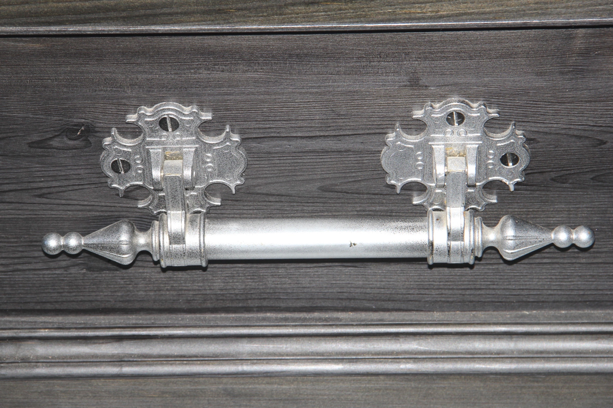 Dark Walnut Wood Finish Coffin