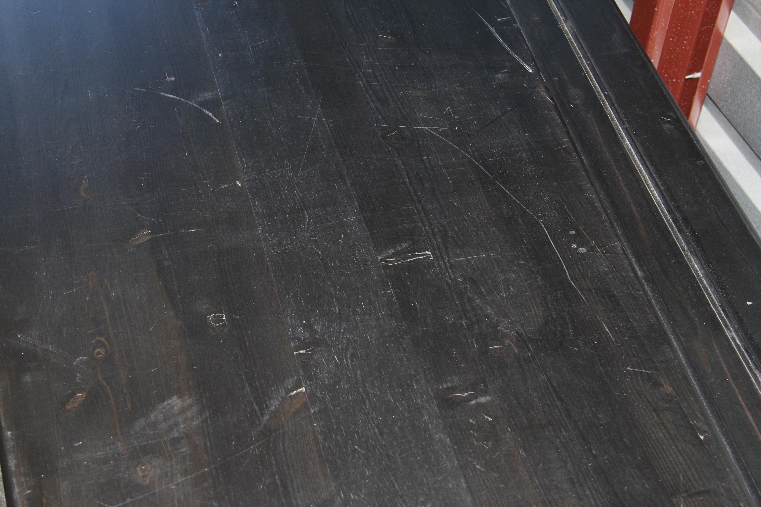 Dark Walnut Wood Finish Coffin