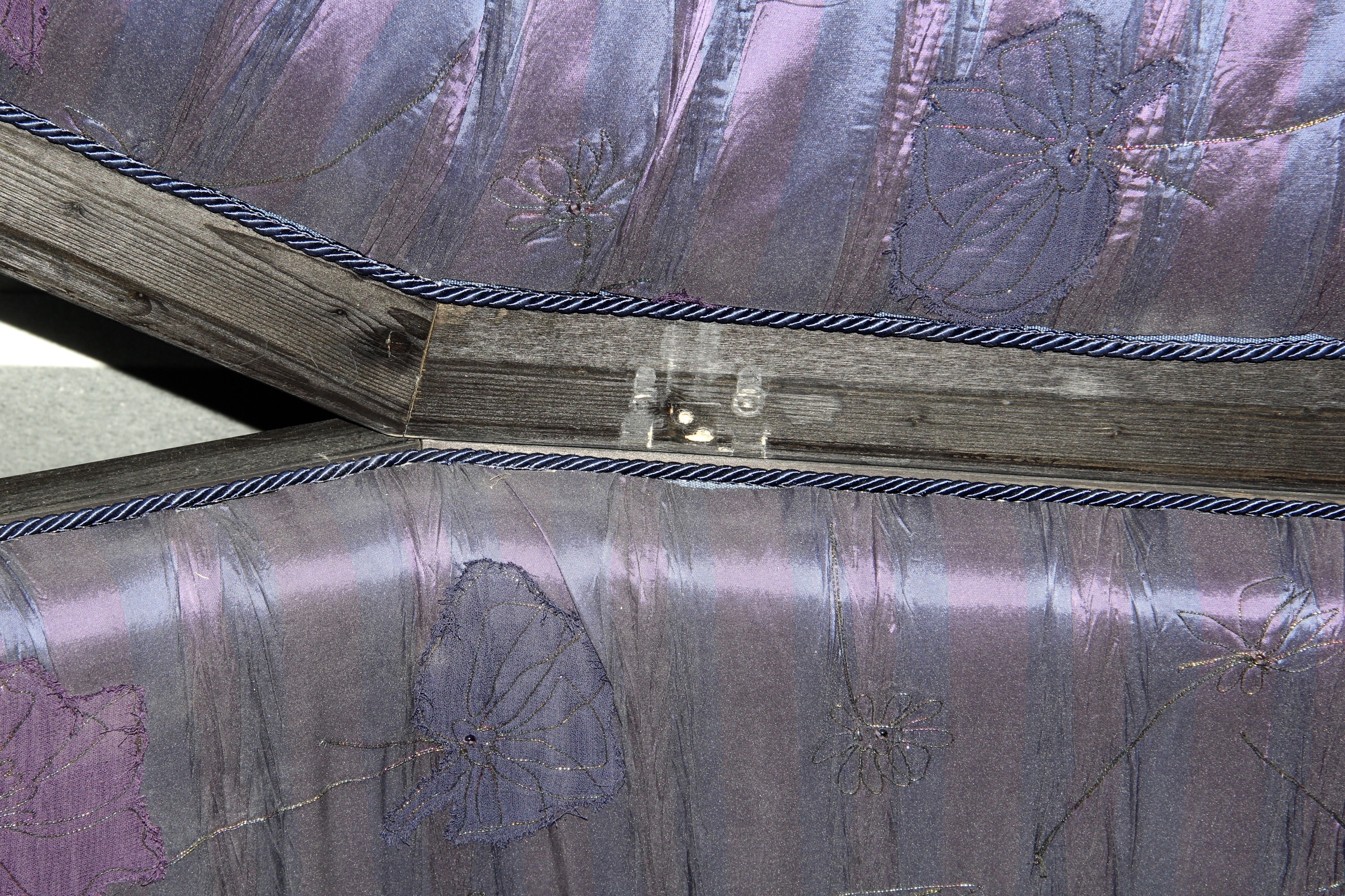 Dark Walnut Wood Finish Coffin