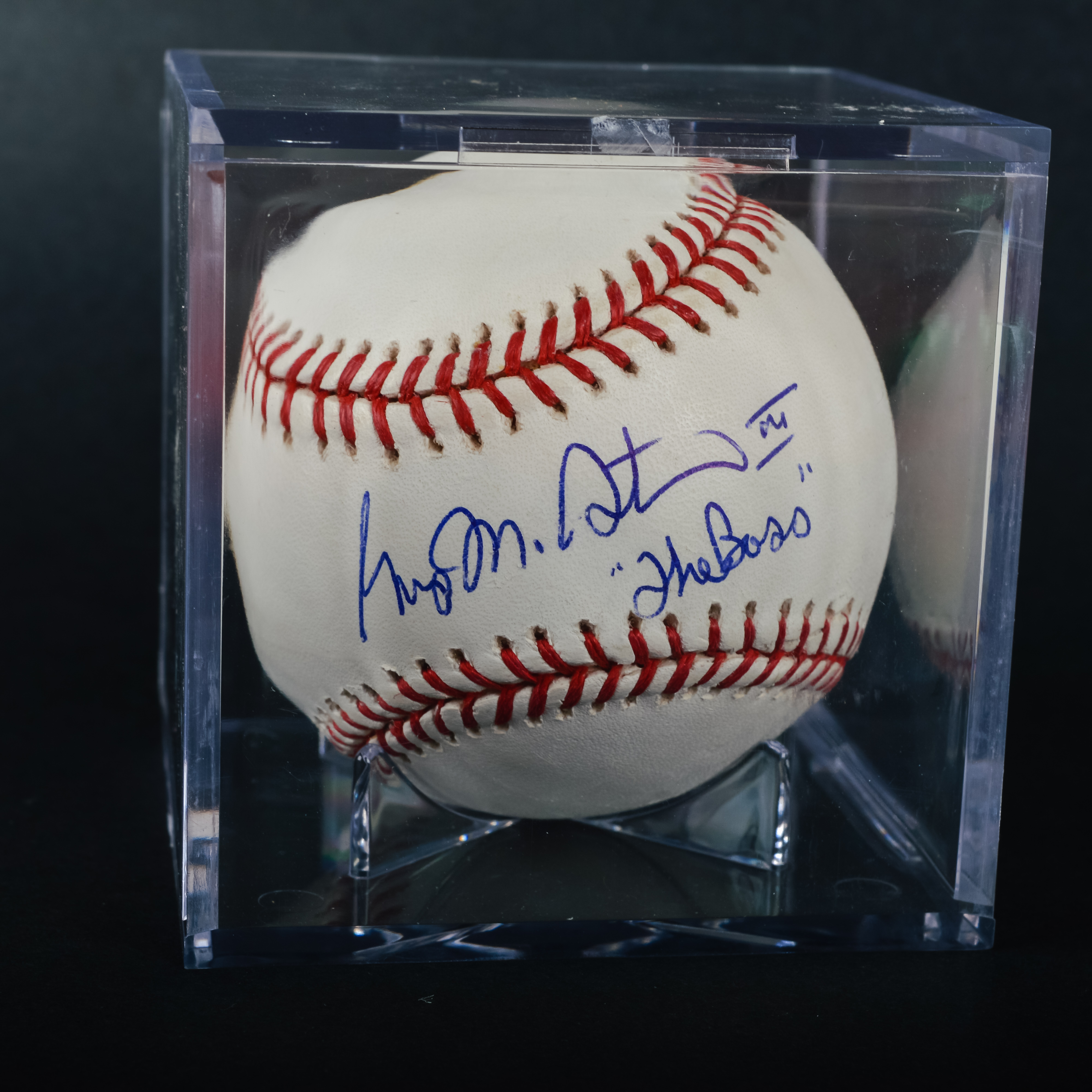 Autographed George Steinbrenner Baseball