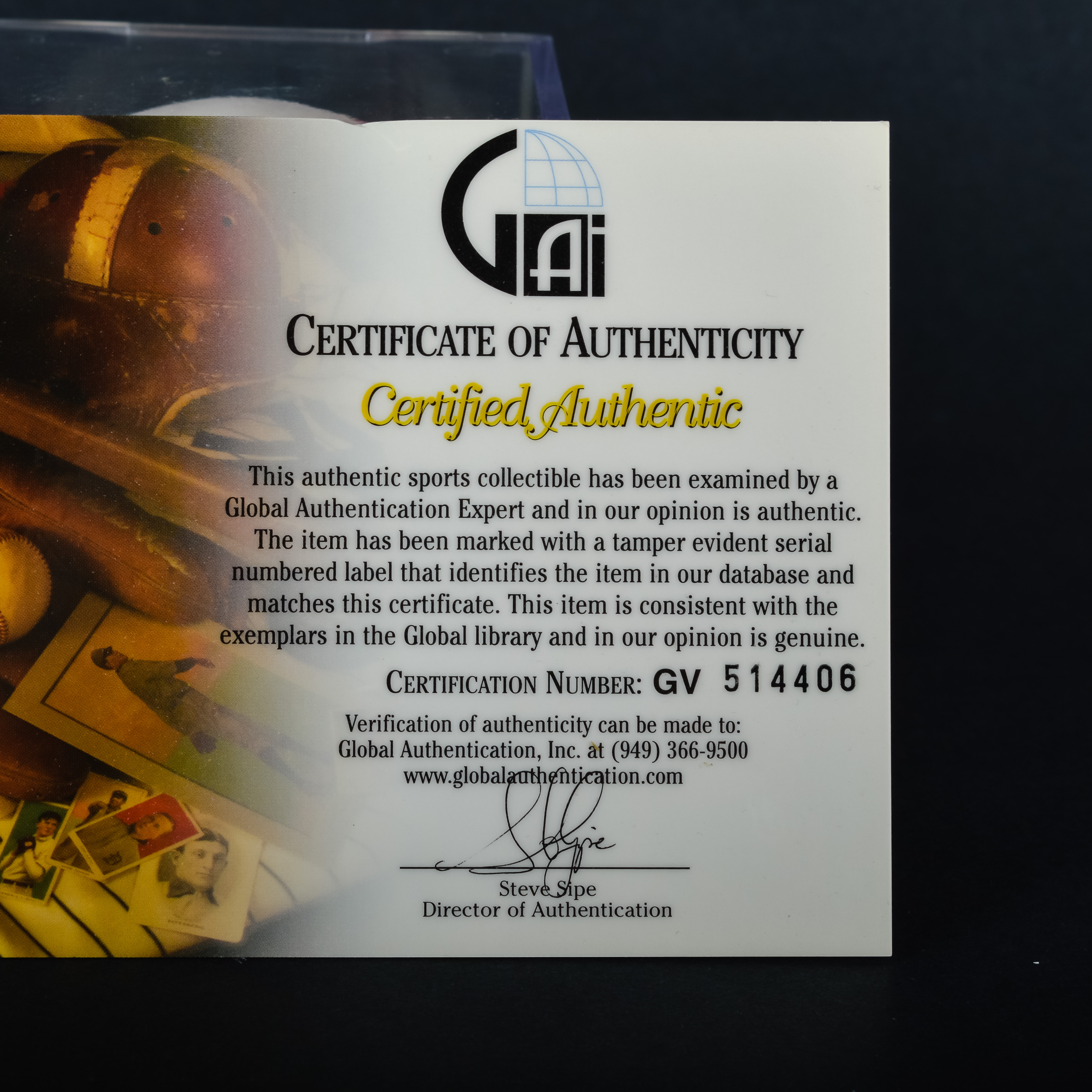 Autographed George Steinbrenner Baseball