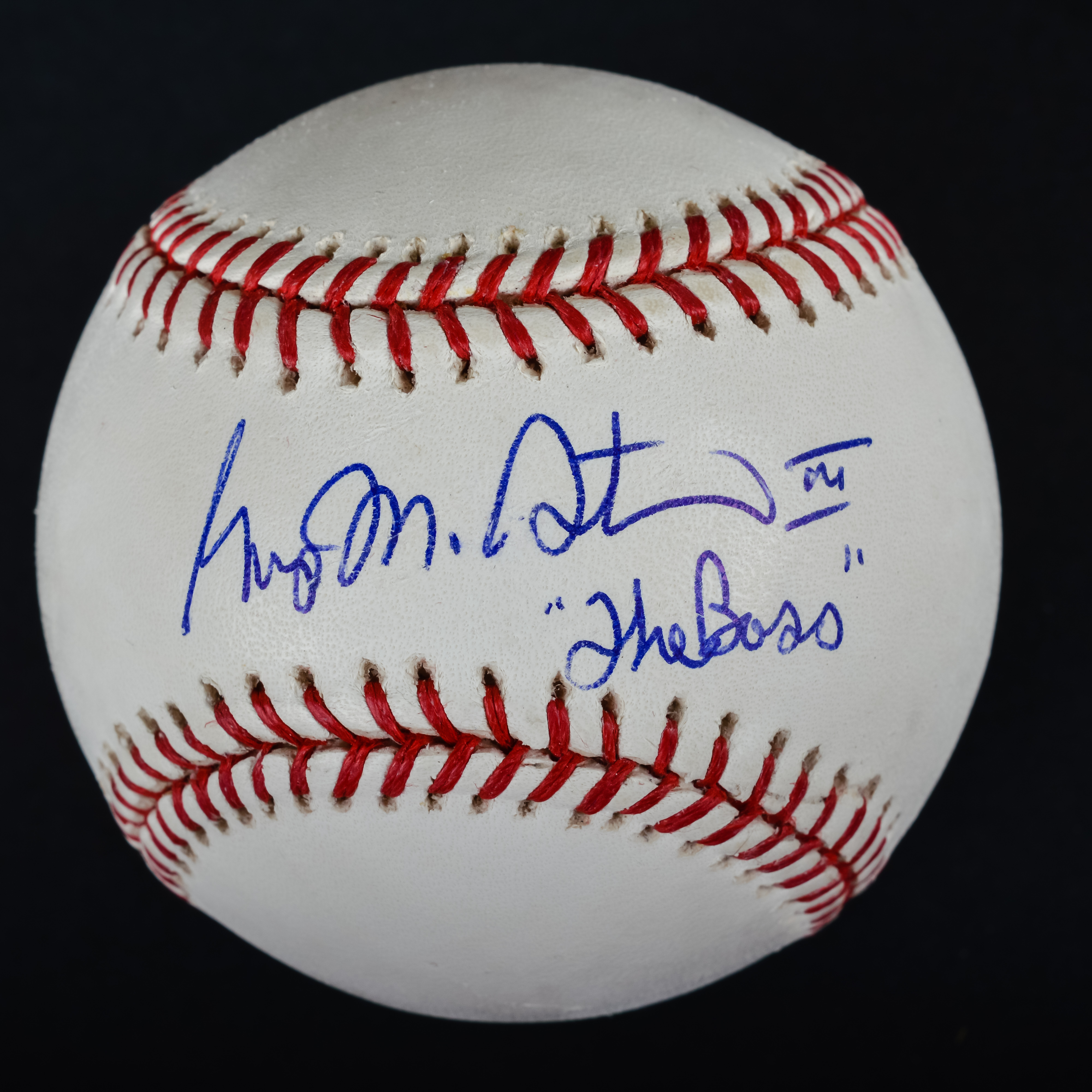 Autographed George Steinbrenner Baseball