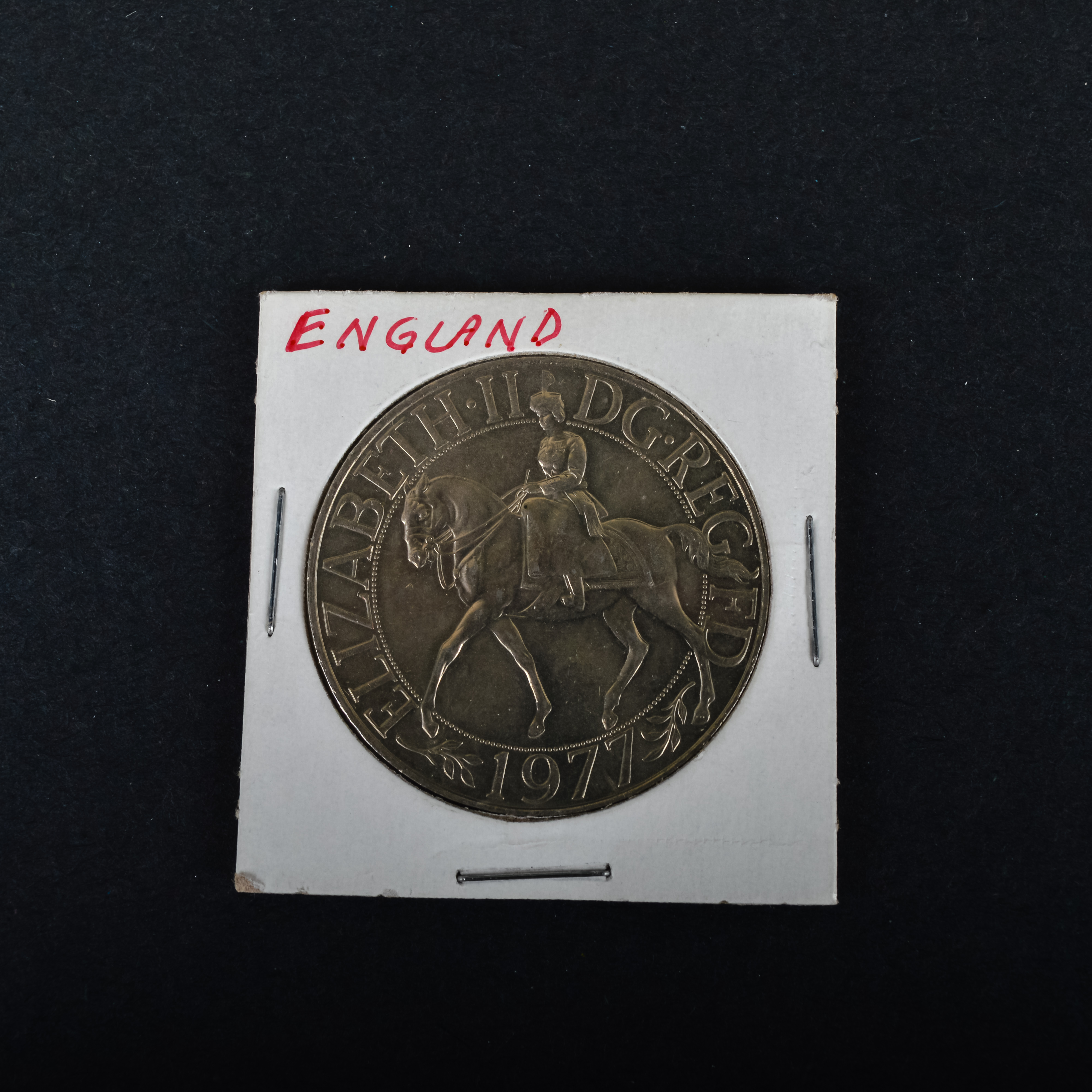 1974 and 1977 Queen Elizabeth II with 1980-81 Isle of Man One Crown Coins