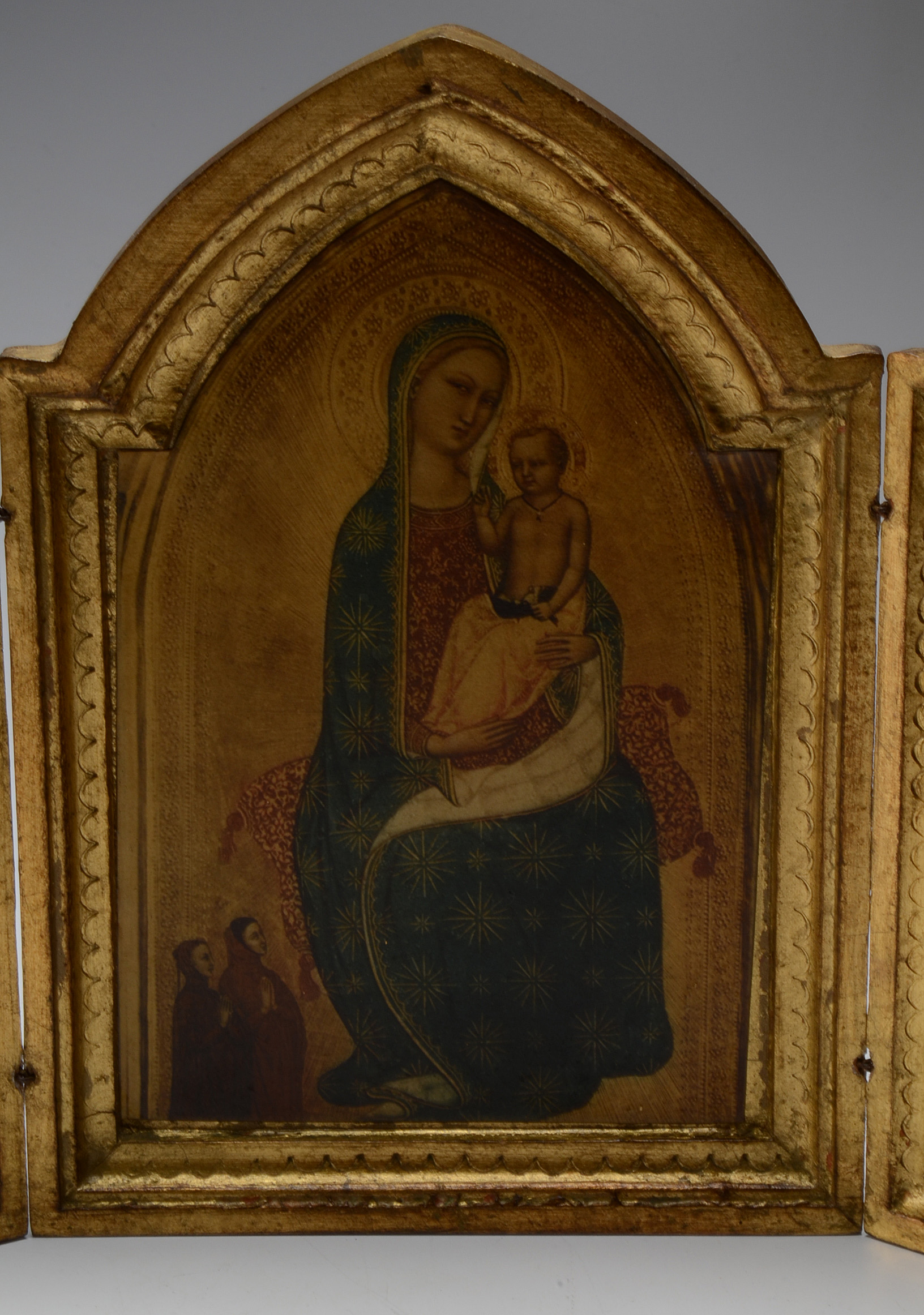 Vintage Florentine Triptych Icon