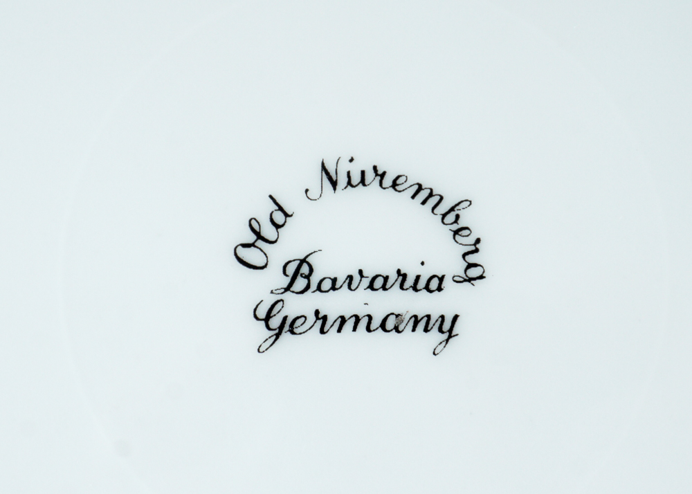 Old Nuremberg Bavarian China Plate Set