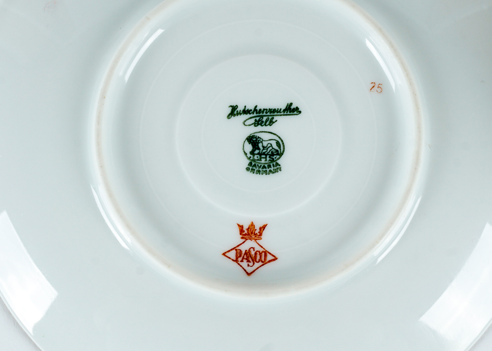 Old Nuremberg Bavarian China Plate Set
