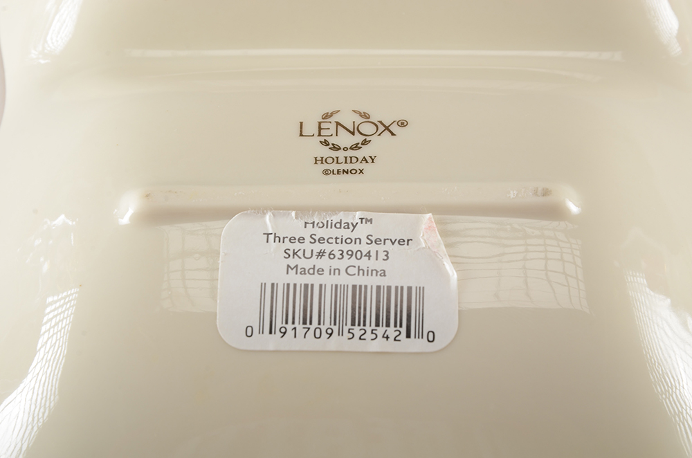 Collection of Lenox Holiday Decorative Pieces