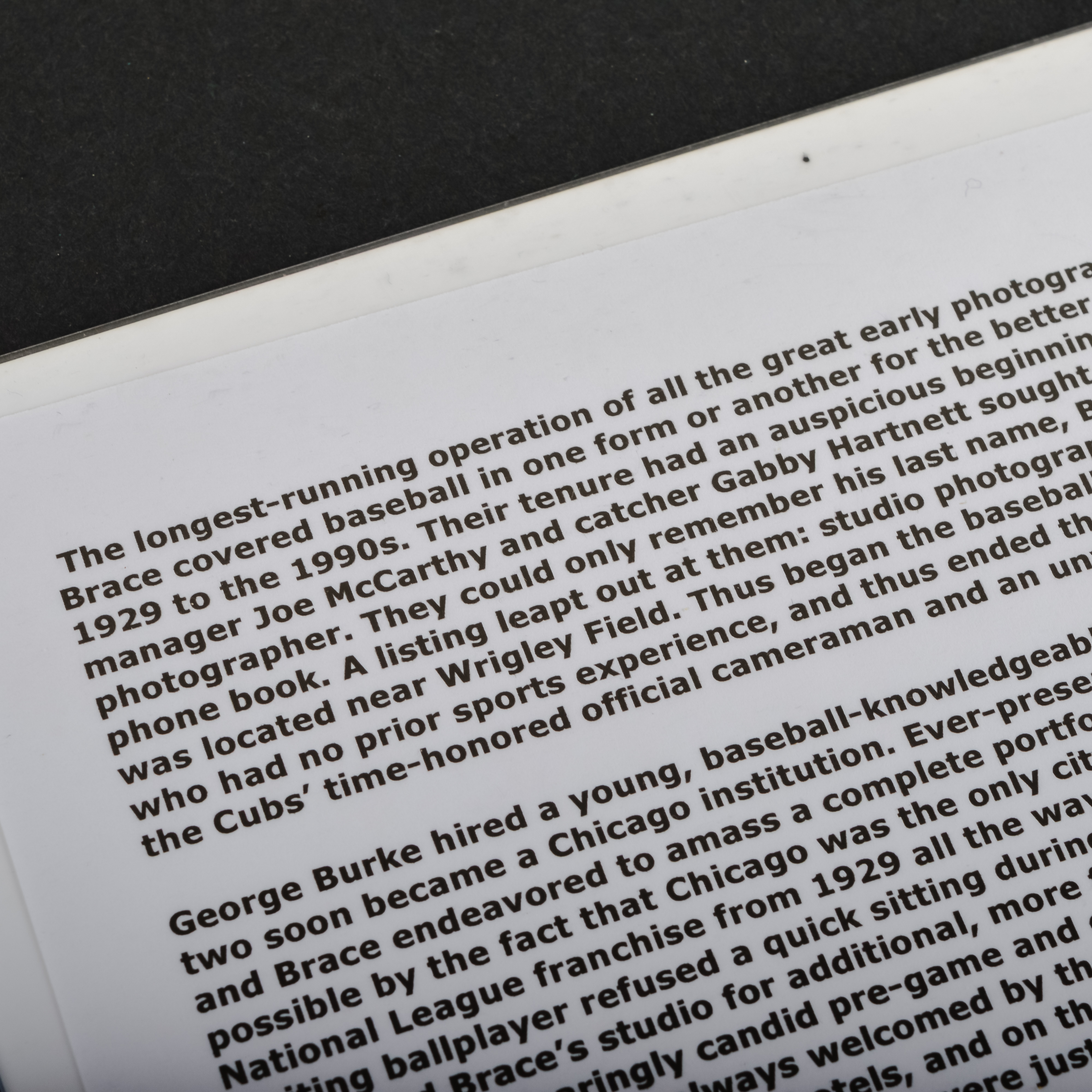 Pair of 11"x14" Black and White George Brace Photographs of the NY Yankees