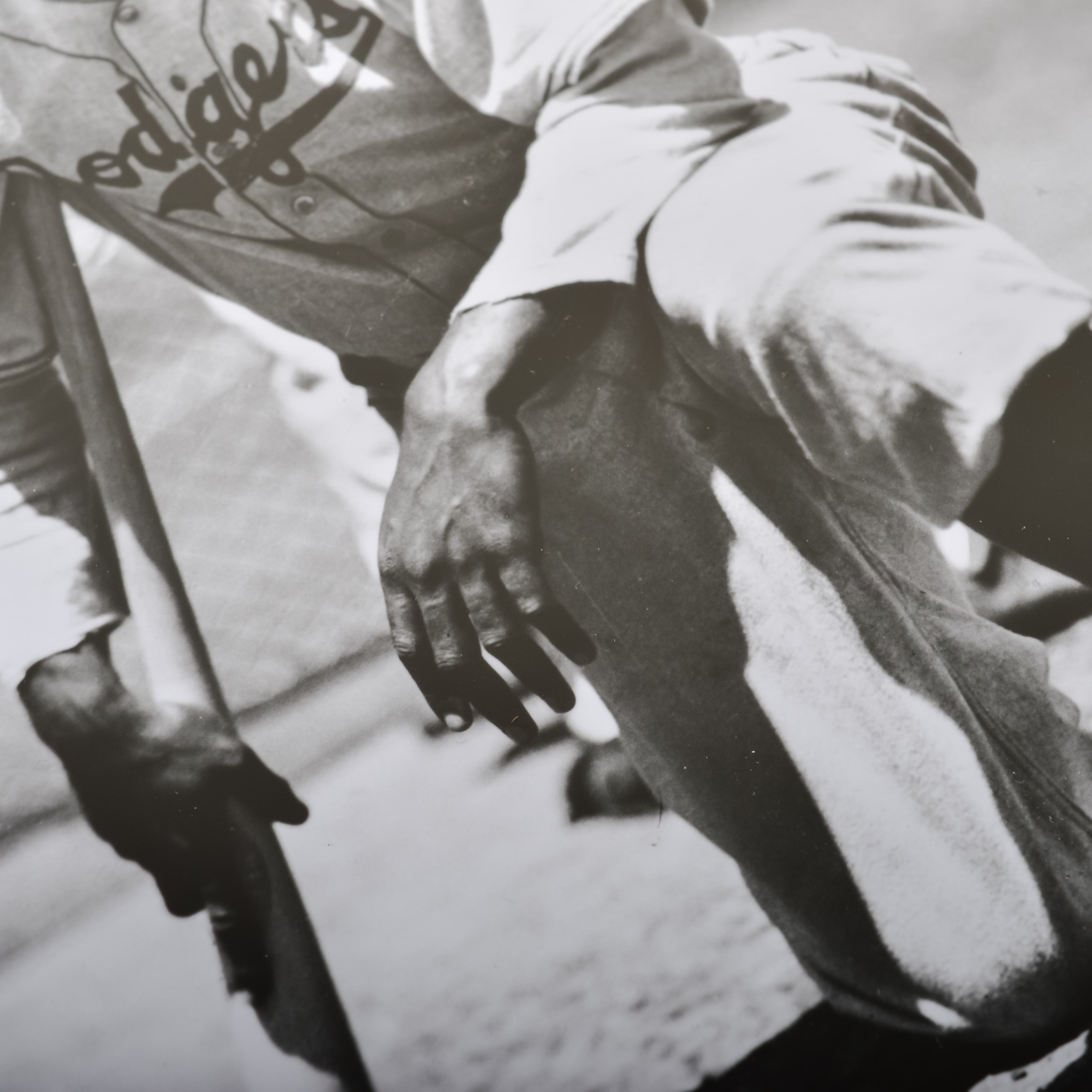 Jackie Robinson and Hank Aaron Black & White Photographs by George Brace