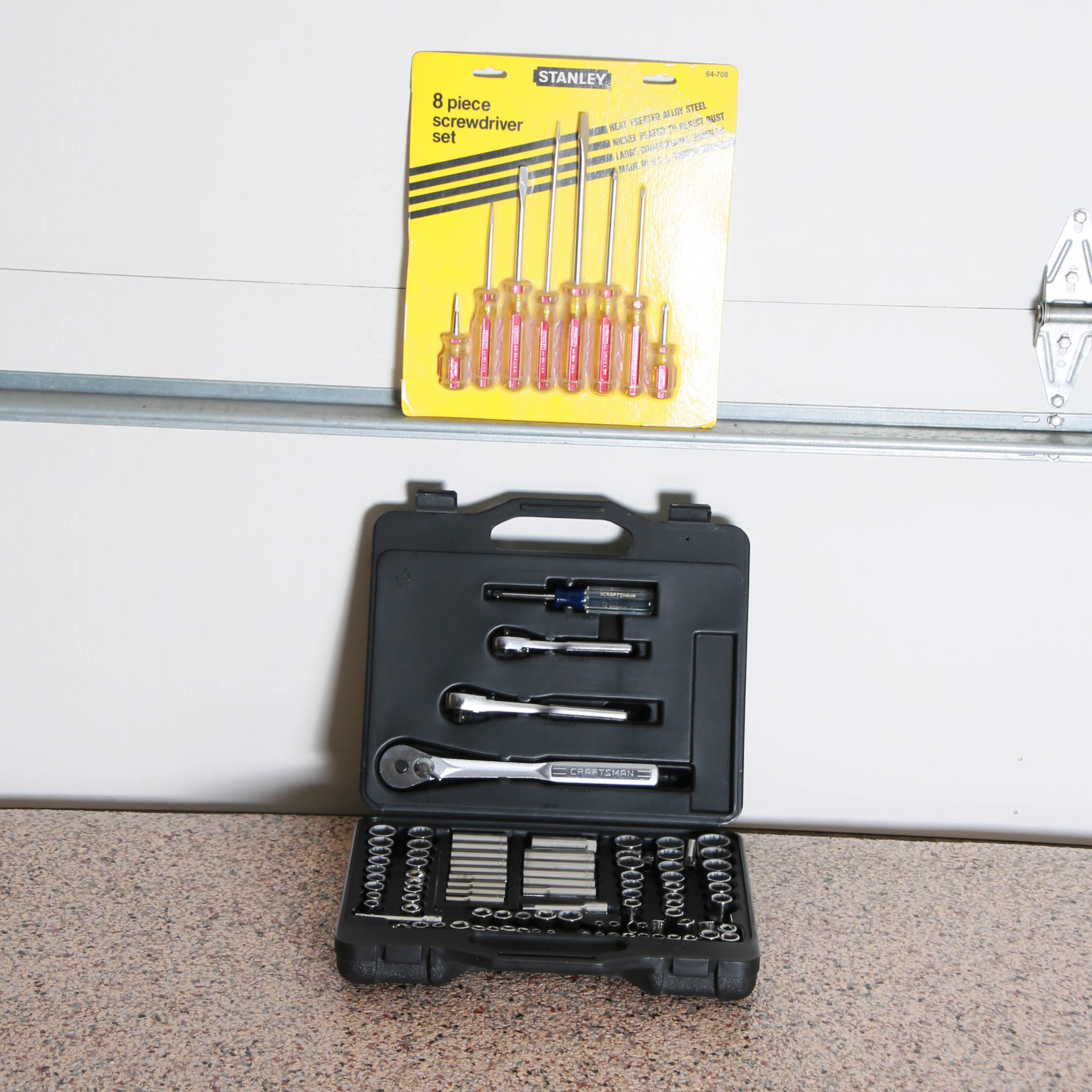 Sears Craftman Ratchet Set and Stanley Screwdriver Set