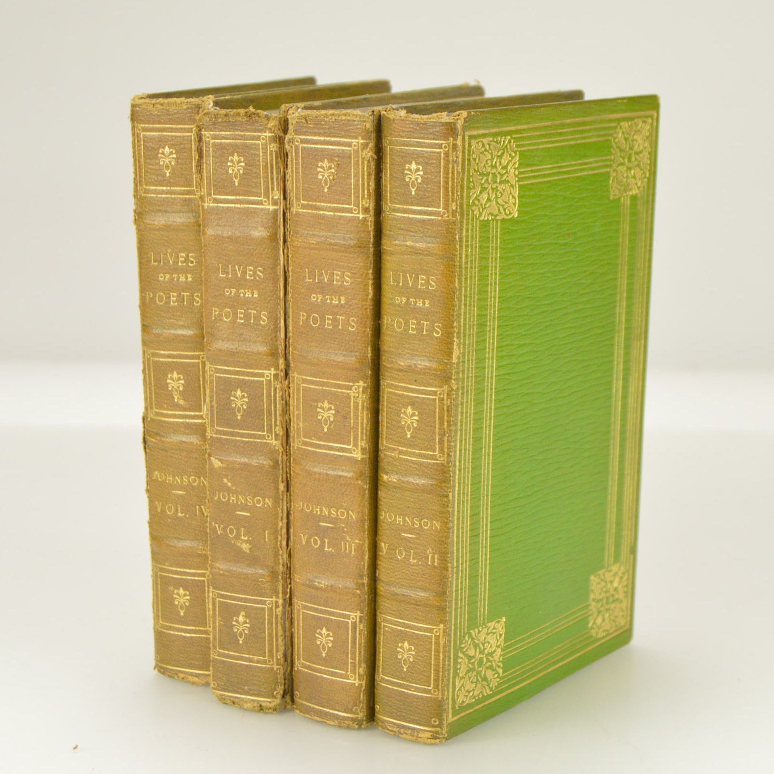 Antique Book Set "Lives of the Poets" by Samuel Johnson