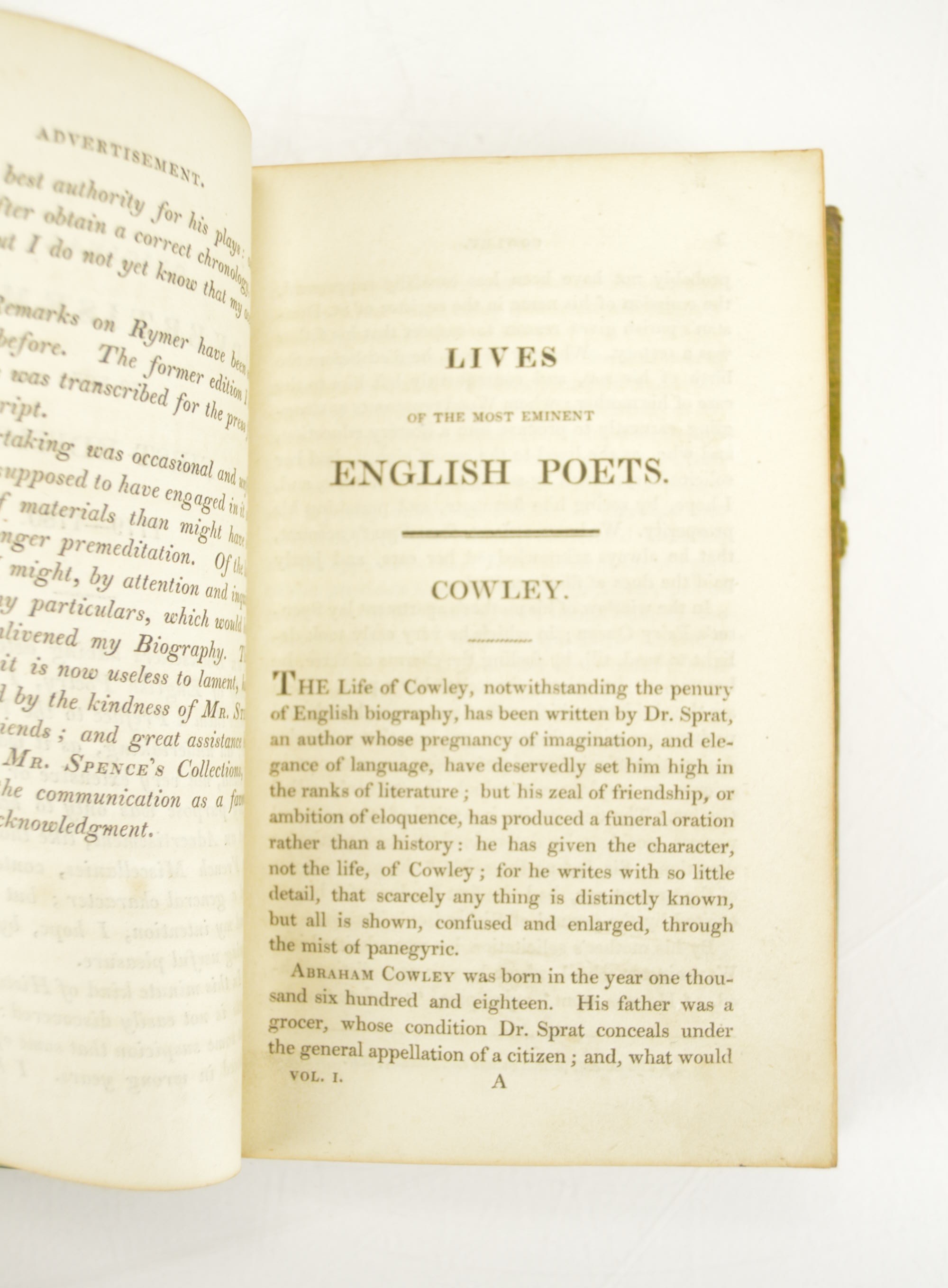 Antique Book Set "Lives of the Poets" by Samuel Johnson