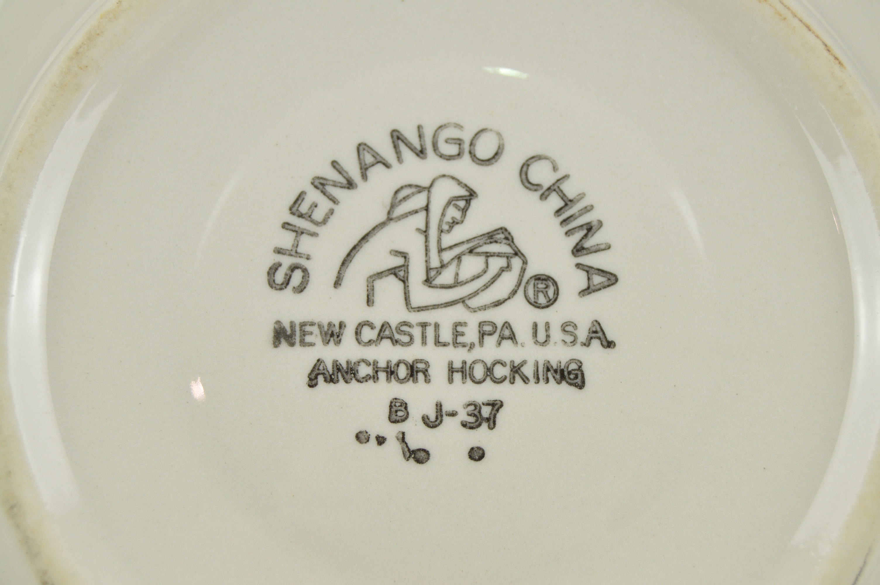Anchor Hocking 'Shenango China' Bowls and Harry M. Stevens Plates