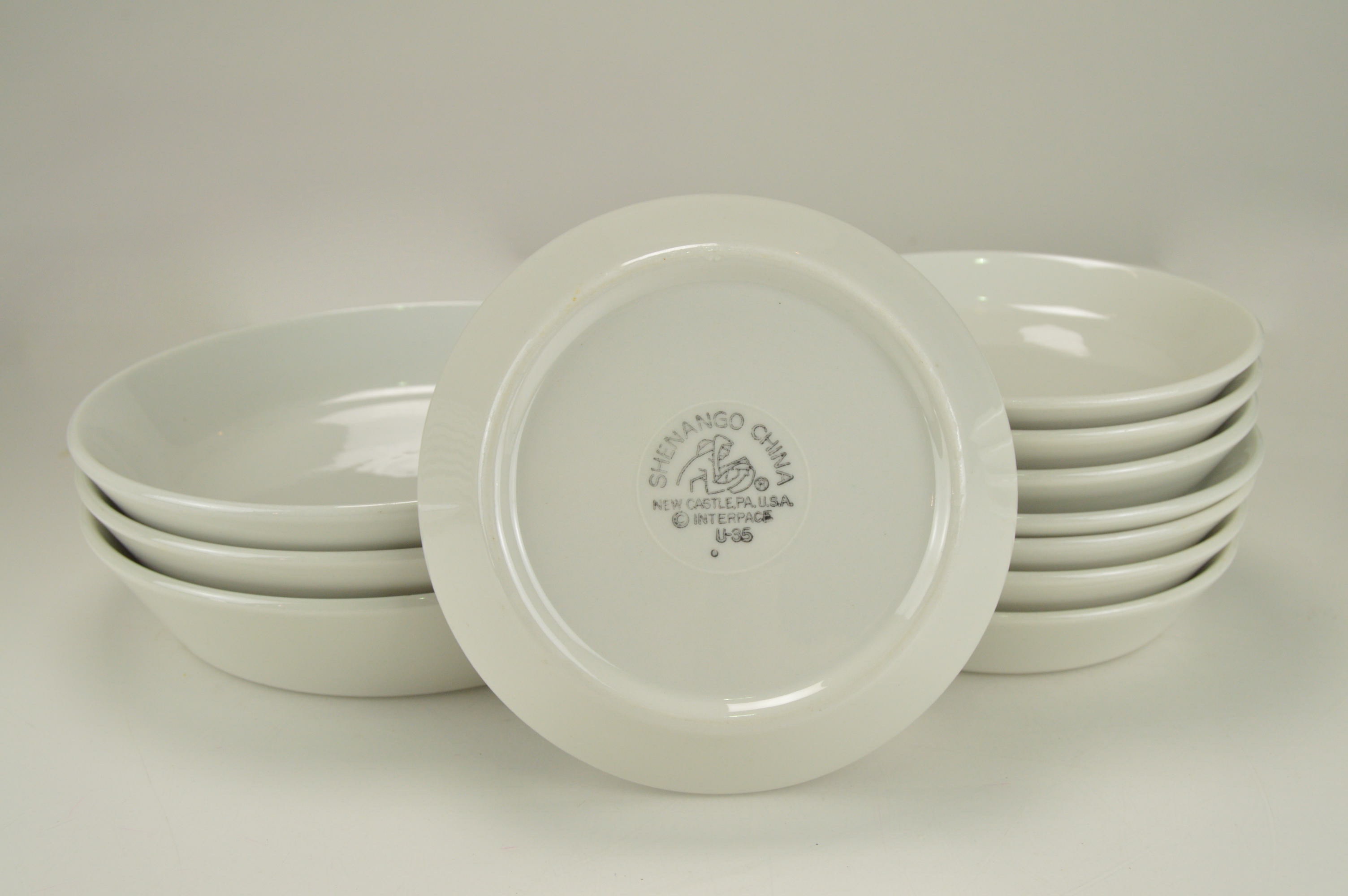 Anchor Hocking 'Shenango China' Bowls and Harry M. Stevens Plates