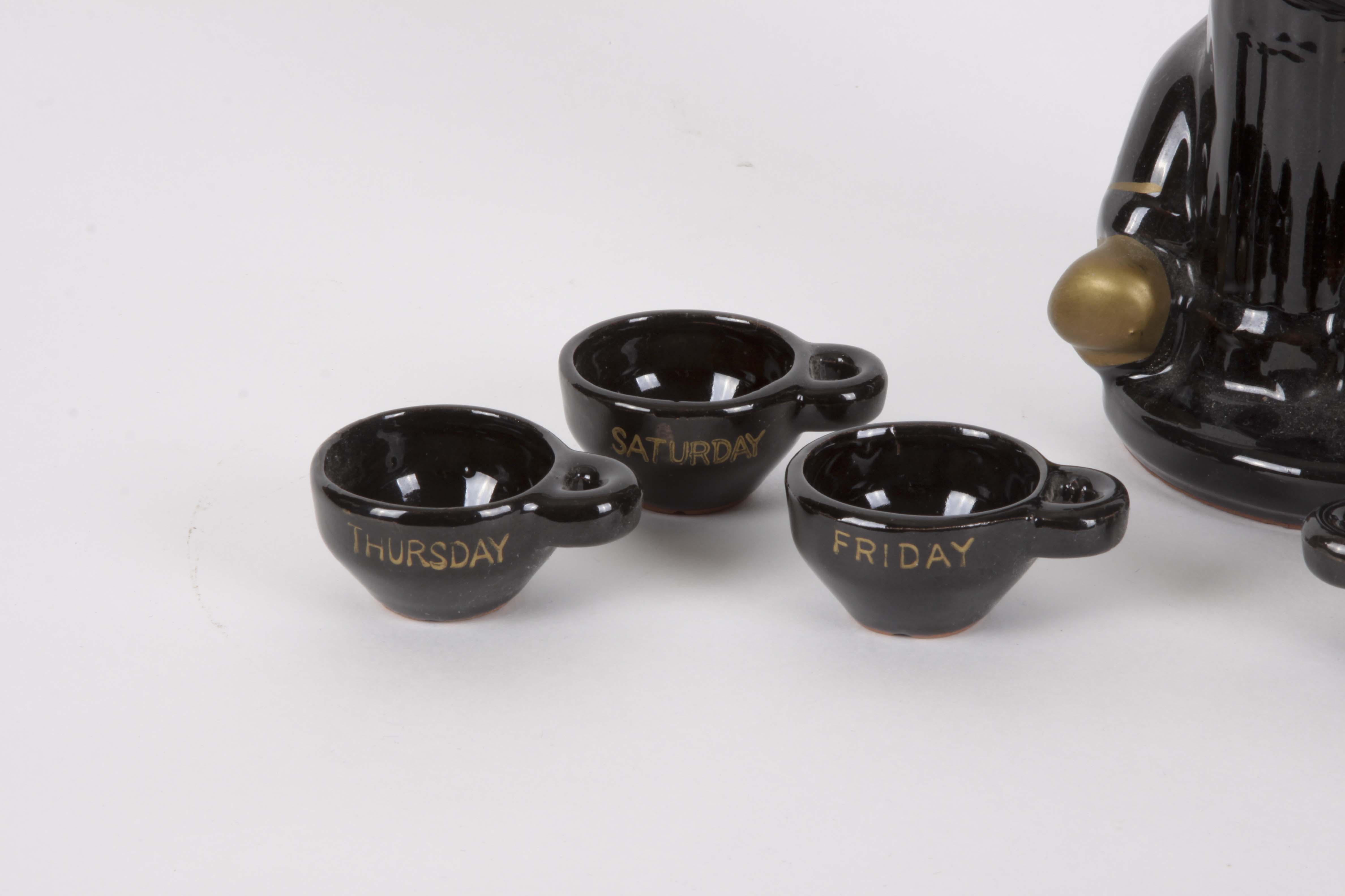 Four Vintage "Drunk Hobo" Ceramic Bar Decor