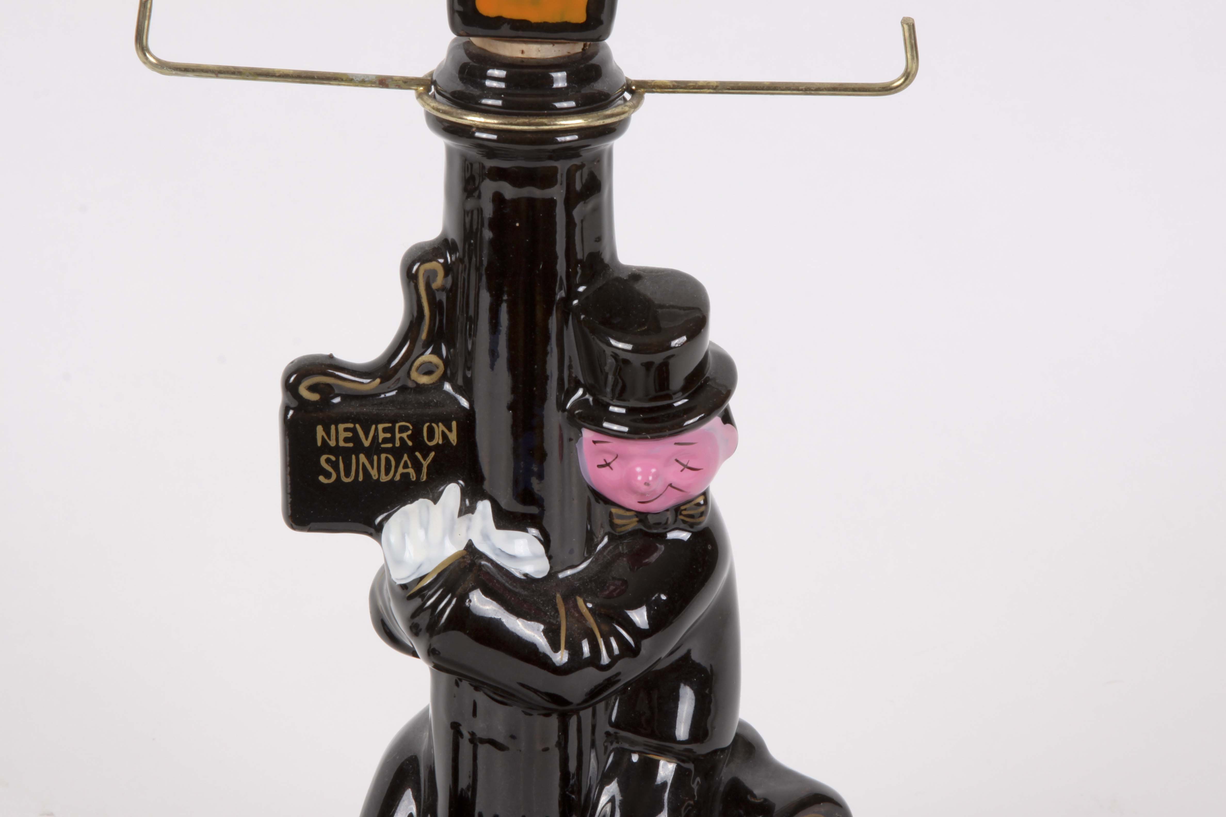 Four Vintage "Drunk Hobo" Ceramic Bar Decor