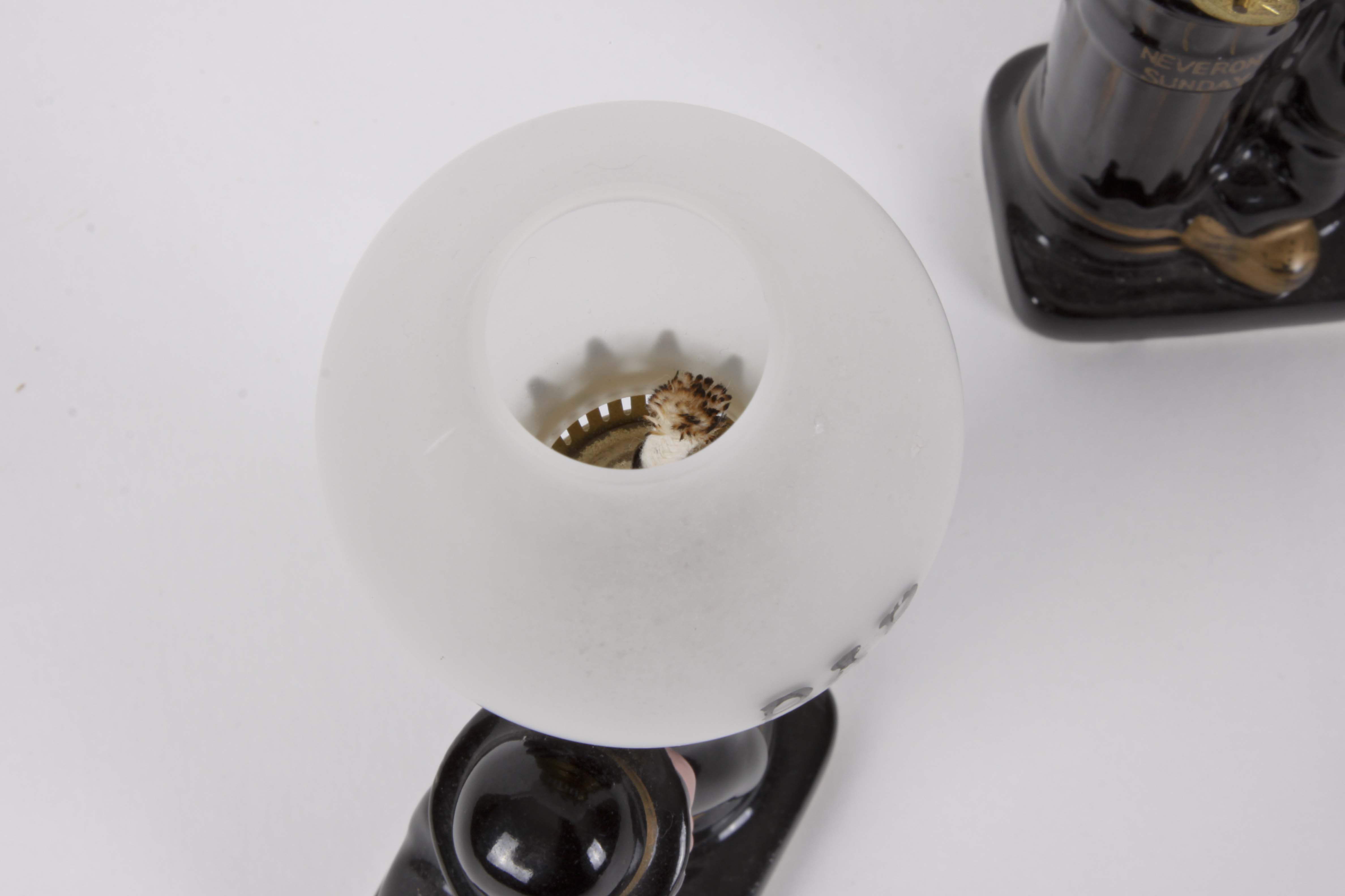 Four Vintage "Drunk Hobo" Ceramic Bar Decor