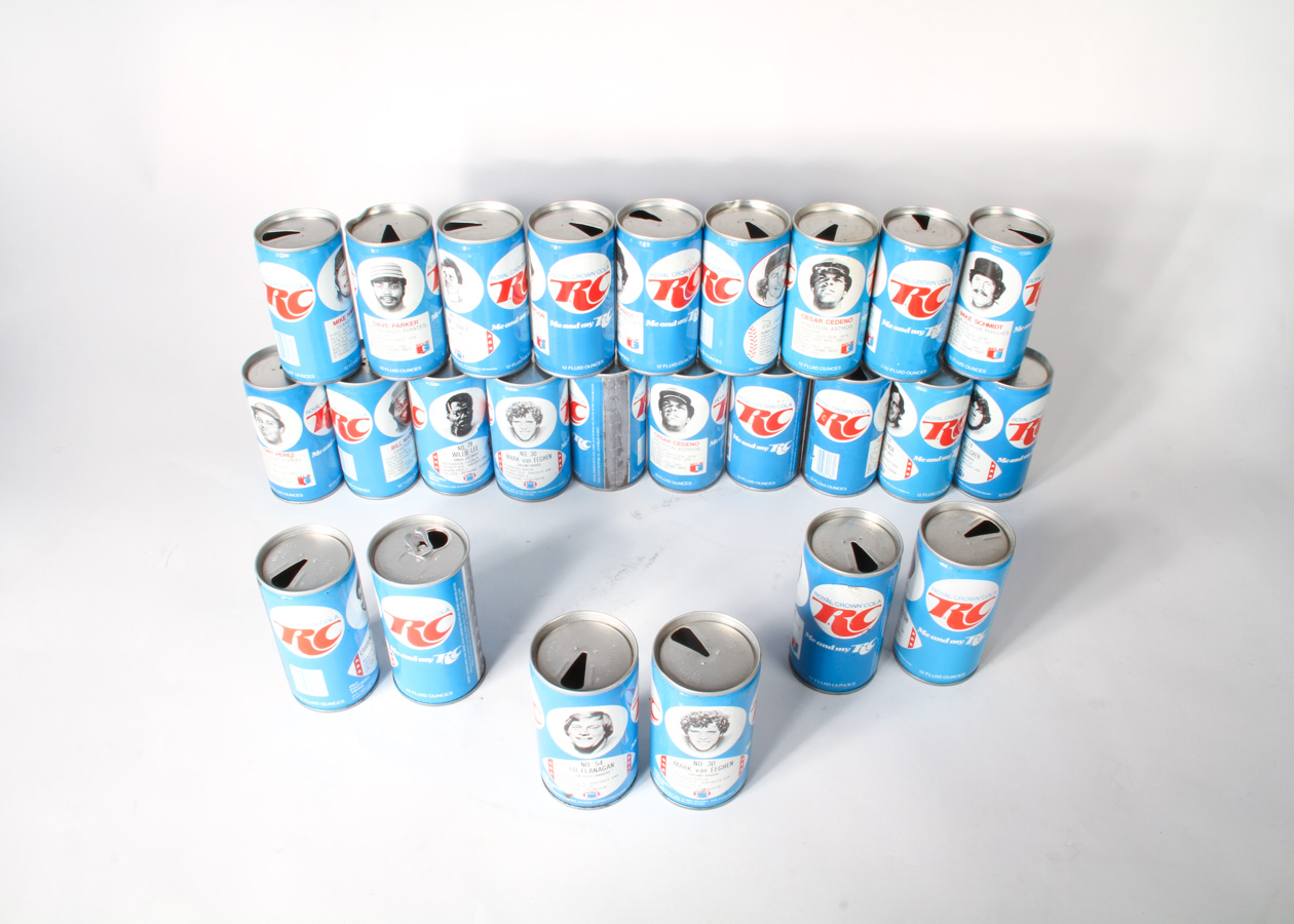 1977 RC Cola Pro Baseball and Football Cans