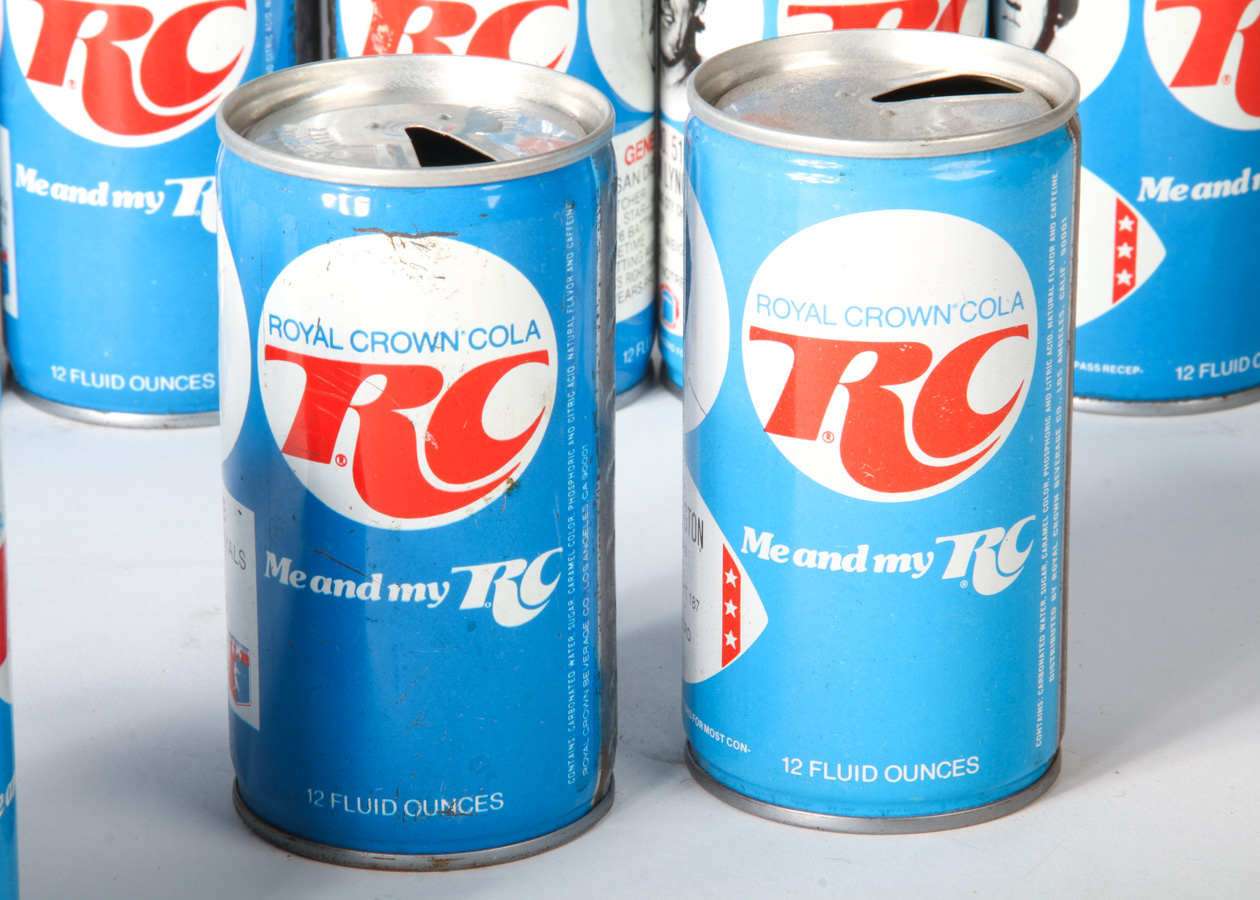 1977 RC Cola Pro Baseball and Football Cans