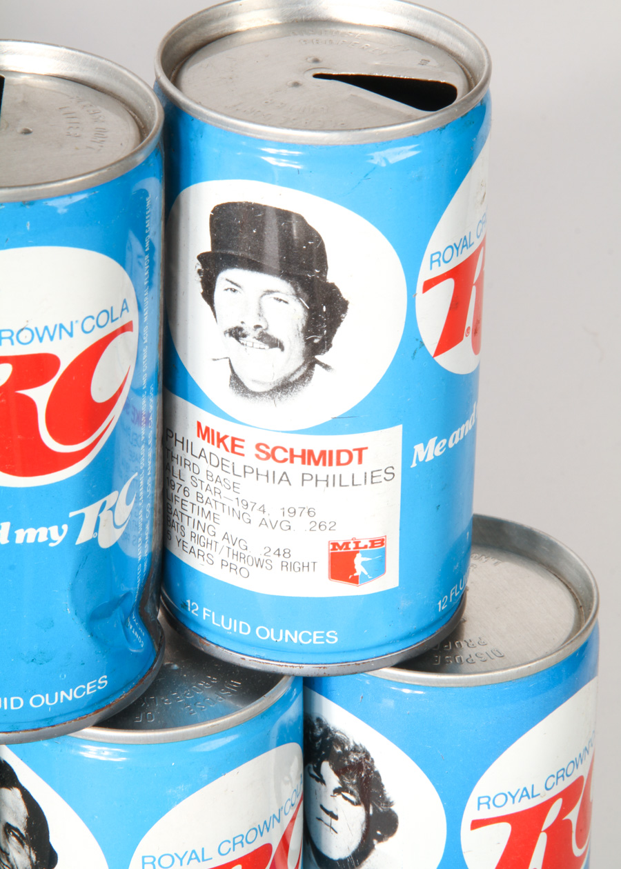 1977 RC Cola Pro Baseball and Football Cans