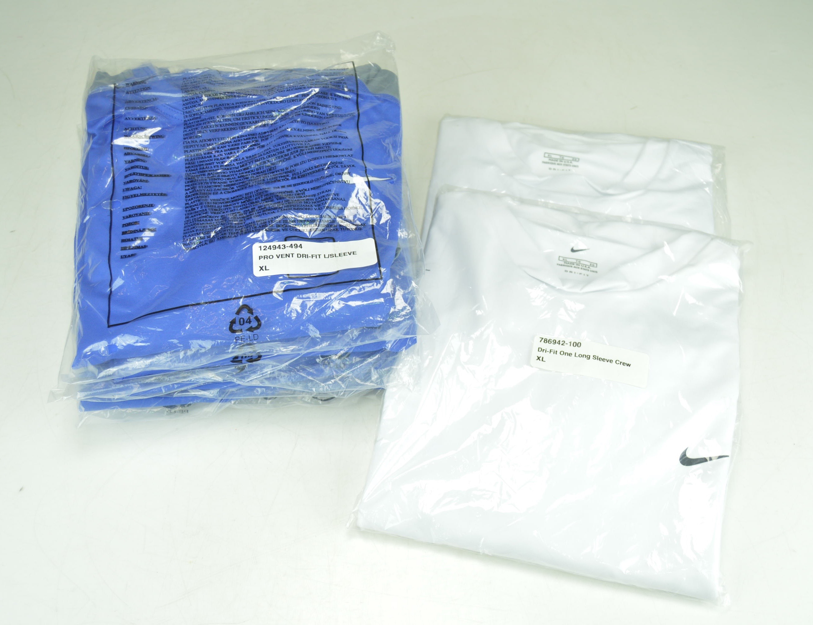 Collection of Nike Pro Vent Dri-Fit XL Long Sleeved Shirts