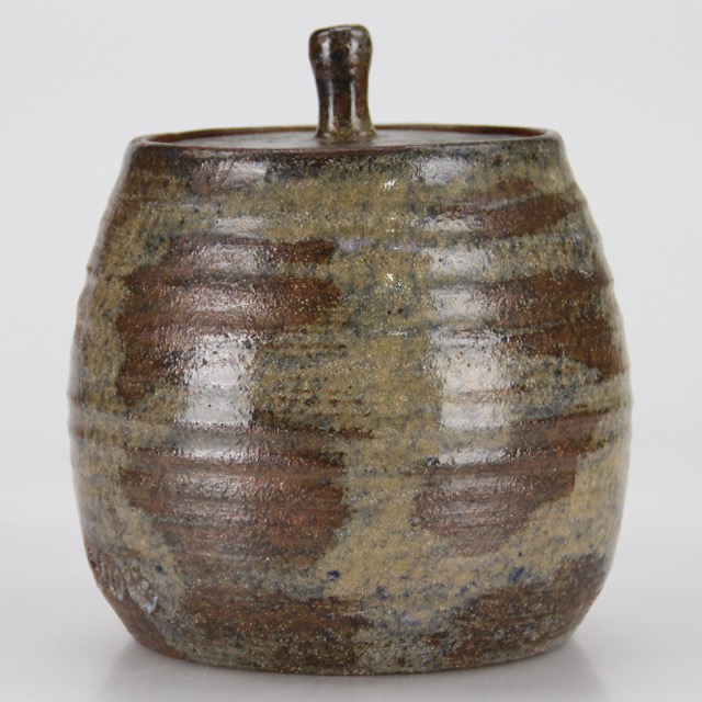 Greg Seigel Handmade Glazed Urn with Lid