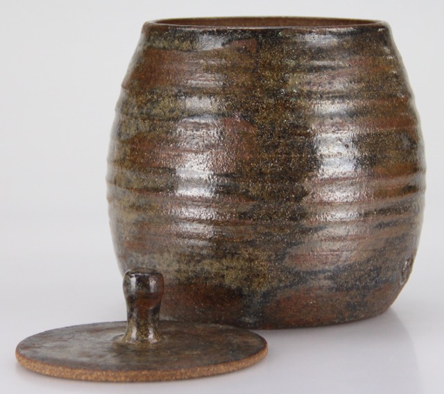 Greg Seigel Handmade Glazed Urn with Lid