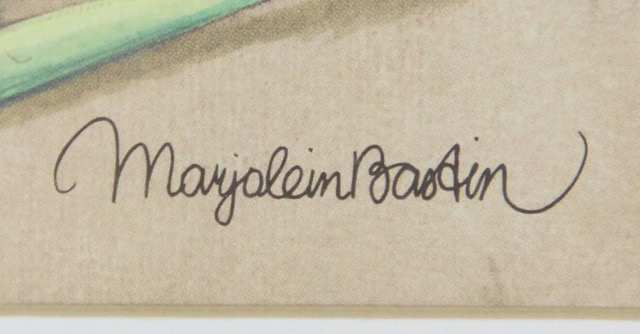 Framed Offset Lithographs from Popular Artists N.A. Noel and Marjolein Bastin