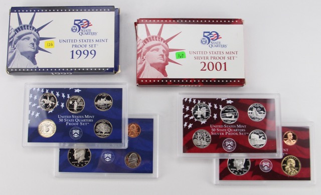 United States Proof and Uncirculated Mint Coin Sets