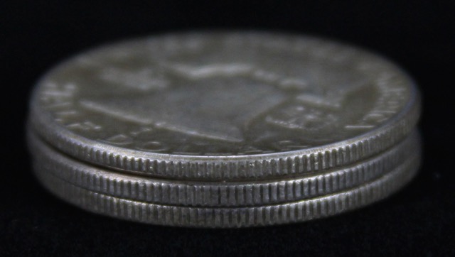 Trio of Benjamin Franklin Half Dollars