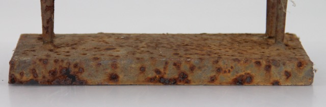 Primitive Metal Sculpture of a Horse