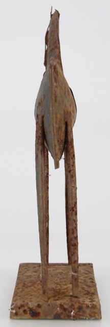 Primitive Metal Sculpture of a Horse