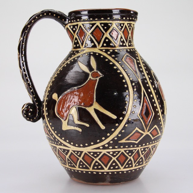 Turtle Creek Potters Redware Jug