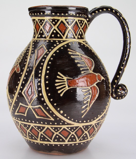 Turtle Creek Potters Redware Jug