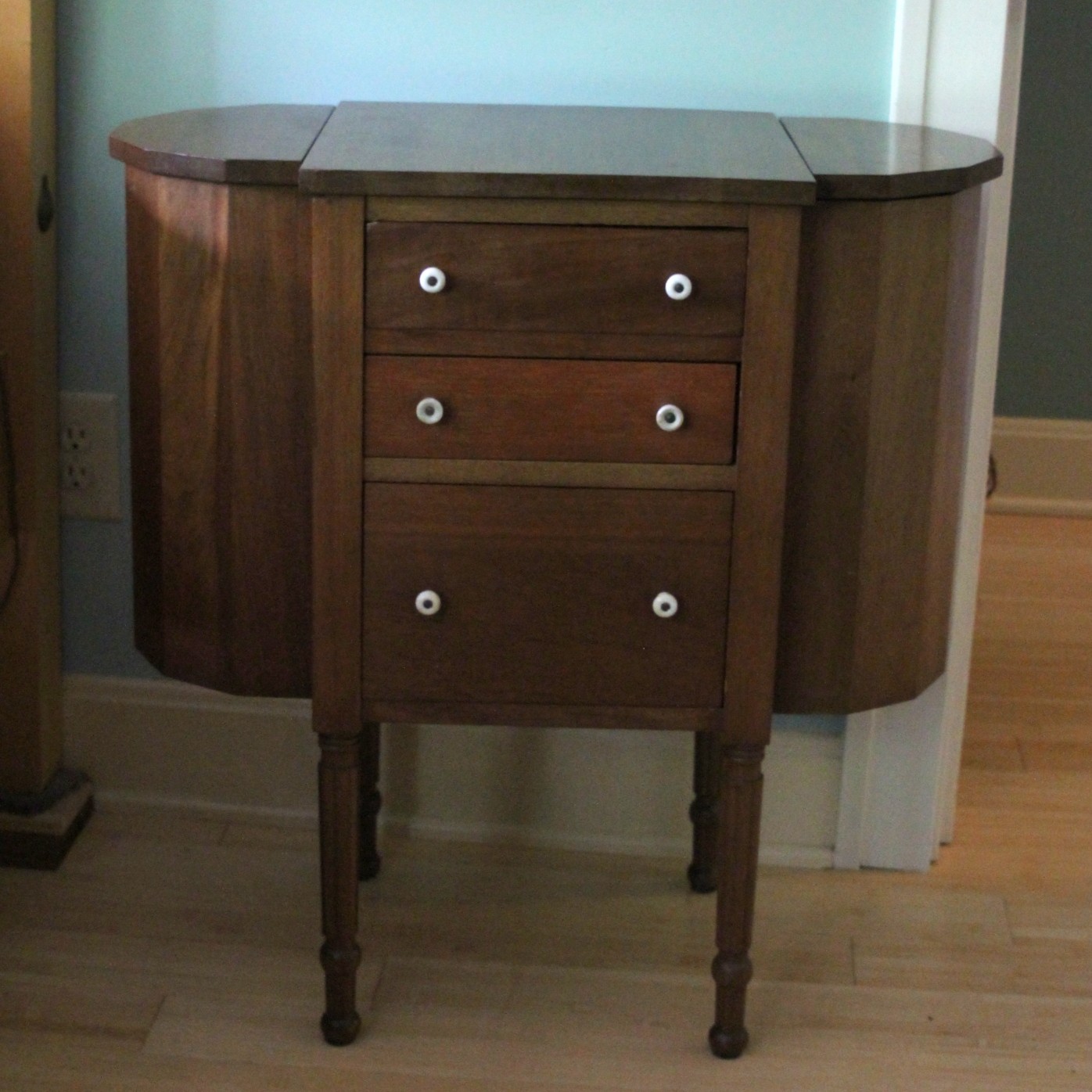 Martha Washington Walnut Sewing Table