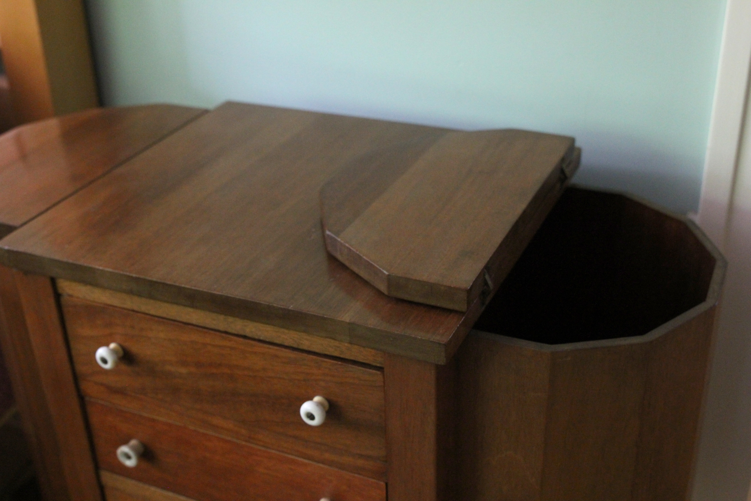 Martha Washington Walnut Sewing Table