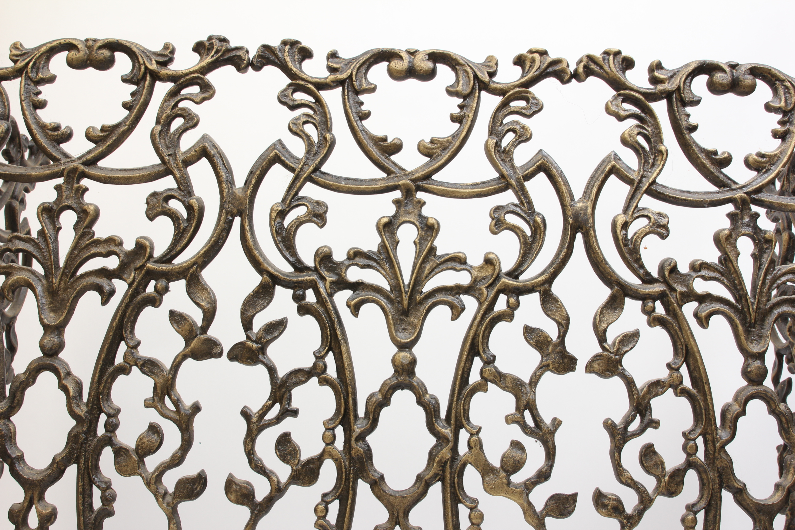 Cast Aluminum Fireplace Screen