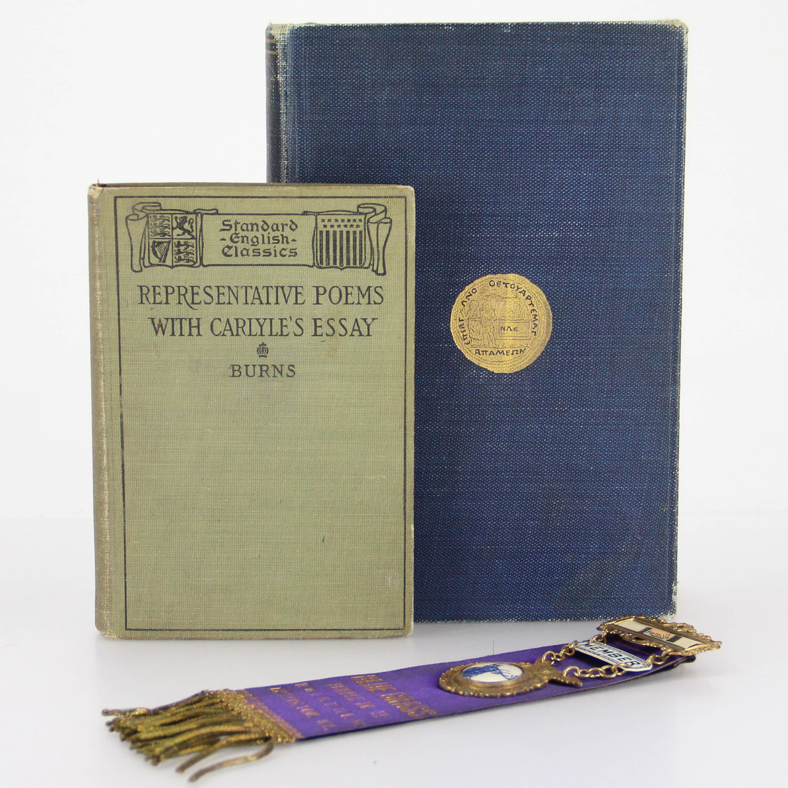 Vintage Books and Elks Fraternal Medal