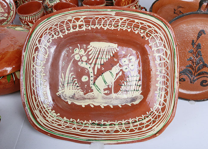 Assorted Set of Mexican Pottery Tableware