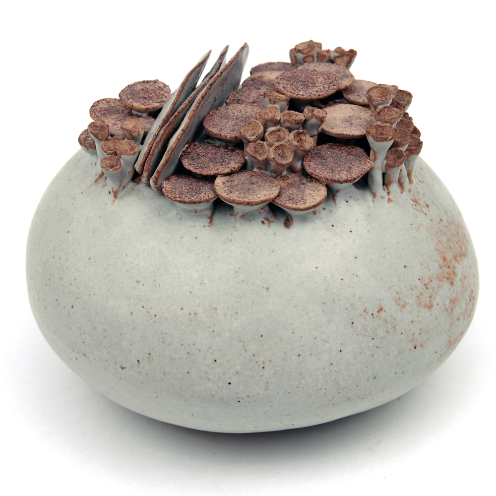 Paulus Berensohn Mushroom Pottery Vessel